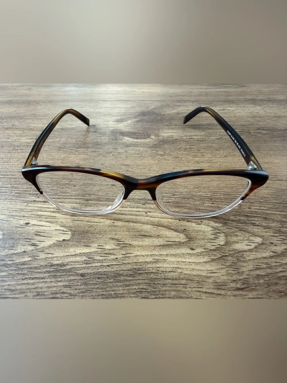 Warby Parker Daisy N 615 Tortoise Eyeglasses Frame 50-15-140 Brown Tan College